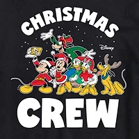 Mens Crew Neck Short Sleeve Regular Fit Mickey and Friends Big Tall Graphic T-Shirt