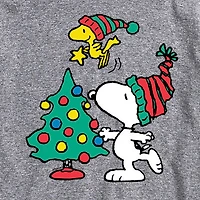 Mens Crew Neck Short Sleeve Regular Fit Snoopy Big and Tall Graphic T-Shirt