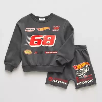 Grayson Little Toddler Boys Hot Wheels 2-pc. Short Set