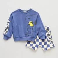 Grayson Little Toddler Boys Snoopy 2-pc. Short Set