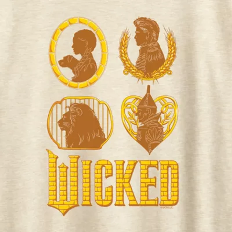 Wicked Oz Group Womens Crew Neck Short Sleeve Graphic T-Shirt