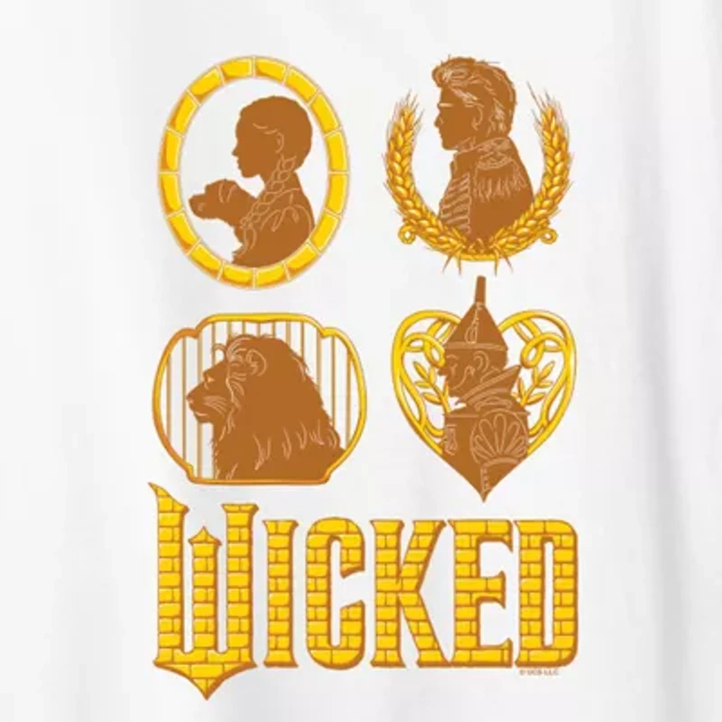 Wicked Oz Group Womens Crew Neck Short Sleeve Graphic T-Shirt