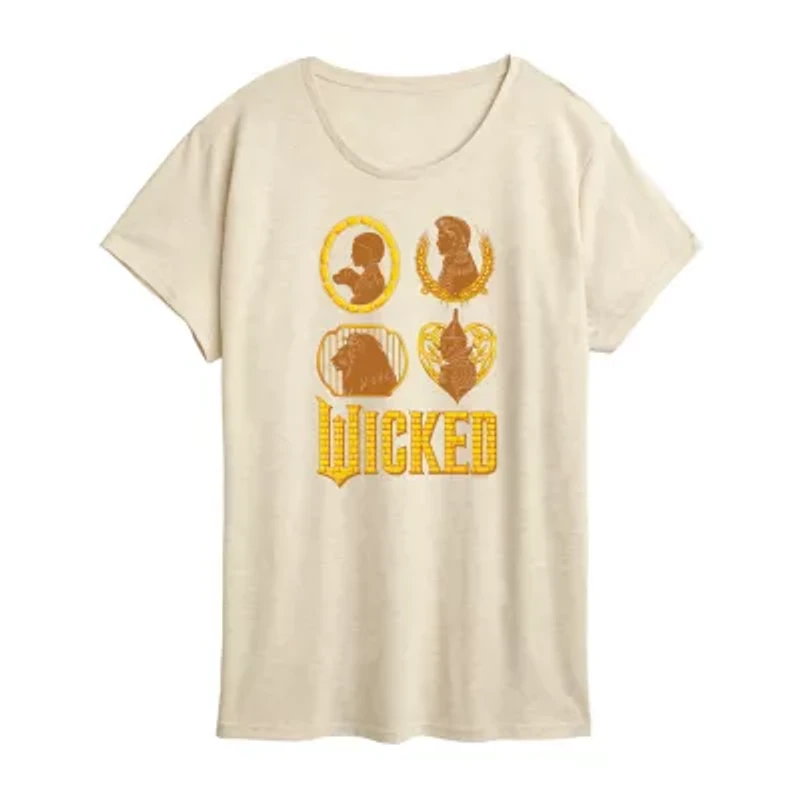 Wicked Oz Group Womens Crew Neck Short Sleeve Graphic T-Shirt