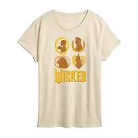 Wicked Oz Group Womens Crew Neck Short Sleeve Graphic T-Shirt