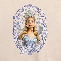 Glinda Frame Womens Boat Neck Long Sleeve Wicked Graphic T-Shirt