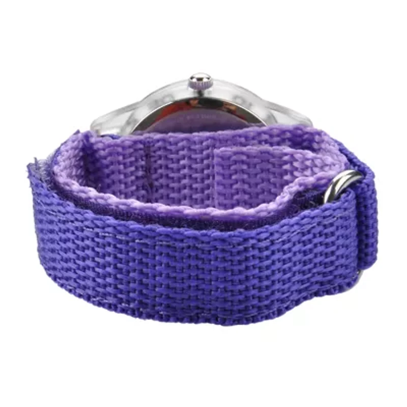 Disney Ariel Kids Purple Nylon Strap Watch