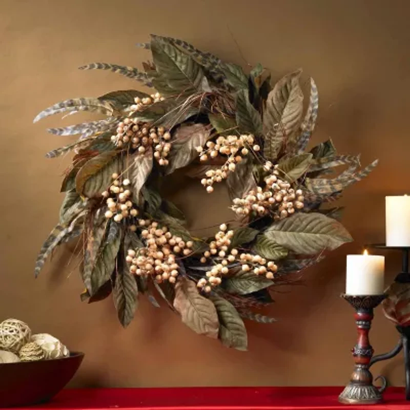 Nearly Natural 24in Wreath