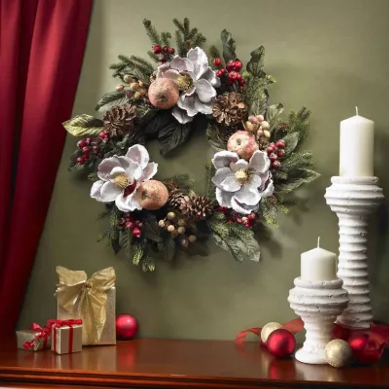 Nearly Natural 24in Wreath