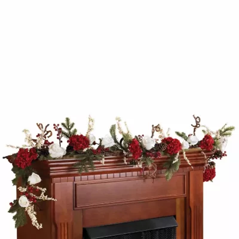Nearly Natural 28in Pine Cone Christmas Indoor Garland
