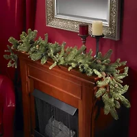 Nearly Natural 25in Teardrop Wreath