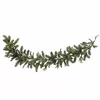 Nearly Natural 25in Teardrop Wreath