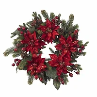 Nearly Natural 24in Wreath