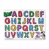 Melissa & Doug See-Inside Alphabet Peg Puzzle Interactive Toy
