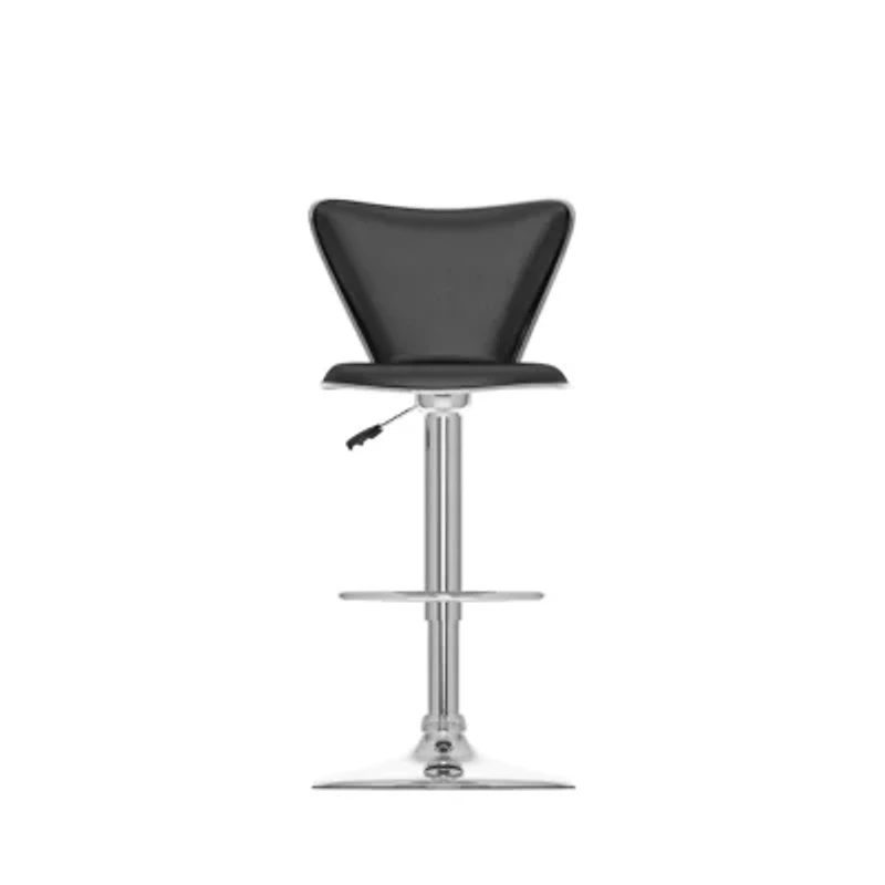 Curved Back Adjustable Bar Stools- Set of 2