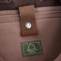 TSD Brand Stone Creek Waxed Canvas Laptop Backpack