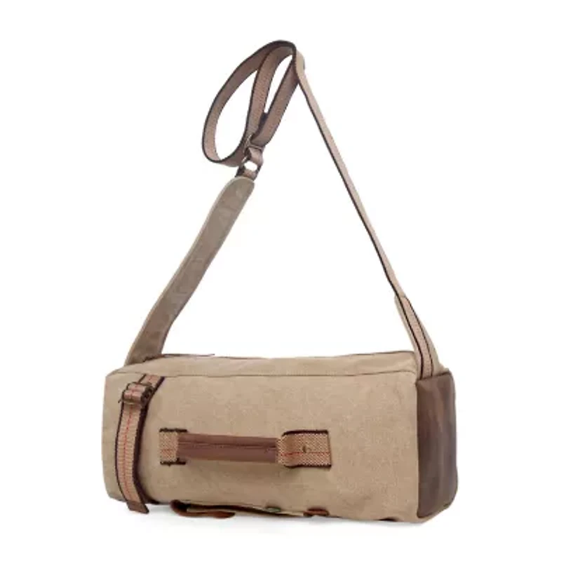 TSD Brand Hill Side Canvas Sling Bag Unisex Adult Adjustable Straps Padded Backpack