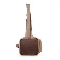 TSD Brand Hill Side Canvas Sling Bag Unisex Adult Adjustable Straps Padded Backpack