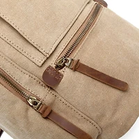 TSD Brand Hill Side Canvas Sling Bag Unisex Adult Adjustable Straps Padded Backpack