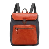 TSD Brand Valley Trail Coated Canvas Unisex Adult Adjustable Straps Padded Straps Backpack