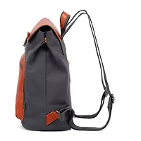 TSD Brand Valley Trail Coated Canvas Unisex Adult Adjustable Straps Padded Straps Backpack