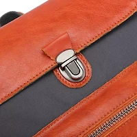 TSD Brand Valley Trail Coated Canvas Unisex Adult Adjustable Straps Padded Straps Backpack