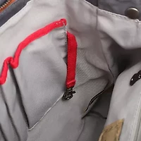 TSD Brand Valley Trail Coated Canvas Unisex Adult Adjustable Straps Padded Straps Backpack