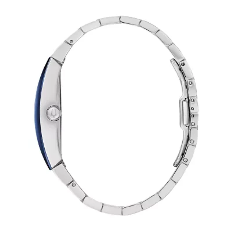 Bulova Modern Mens Silver Tone Stainless Steel Bracelet Watch 96a258