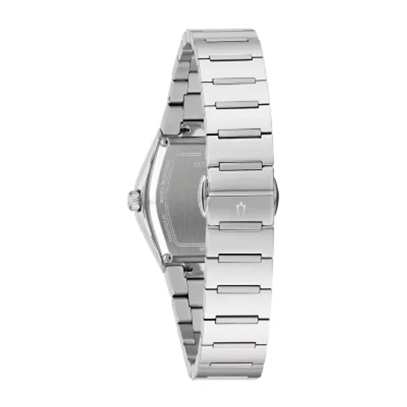 Bulova Modern Womens Silver Tone Stainless Steel Bracelet Watch 96l293