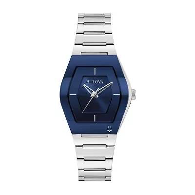 Bulova Modern Womens Silver Tone Stainless Steel Bracelet Watch 96l293