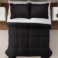 Serta Simply Clean™ Reversible Antimicrobial Treated Complete Bedding Set with Sheets