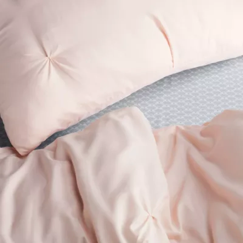 Serta Simply Clean™ Pleated Antimicrobial Treated Complete Bedding Set