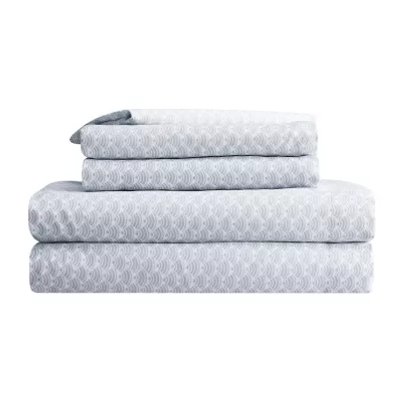 Serta Simply Clean™ Pleated Antimicrobial Treated Complete Bedding Set