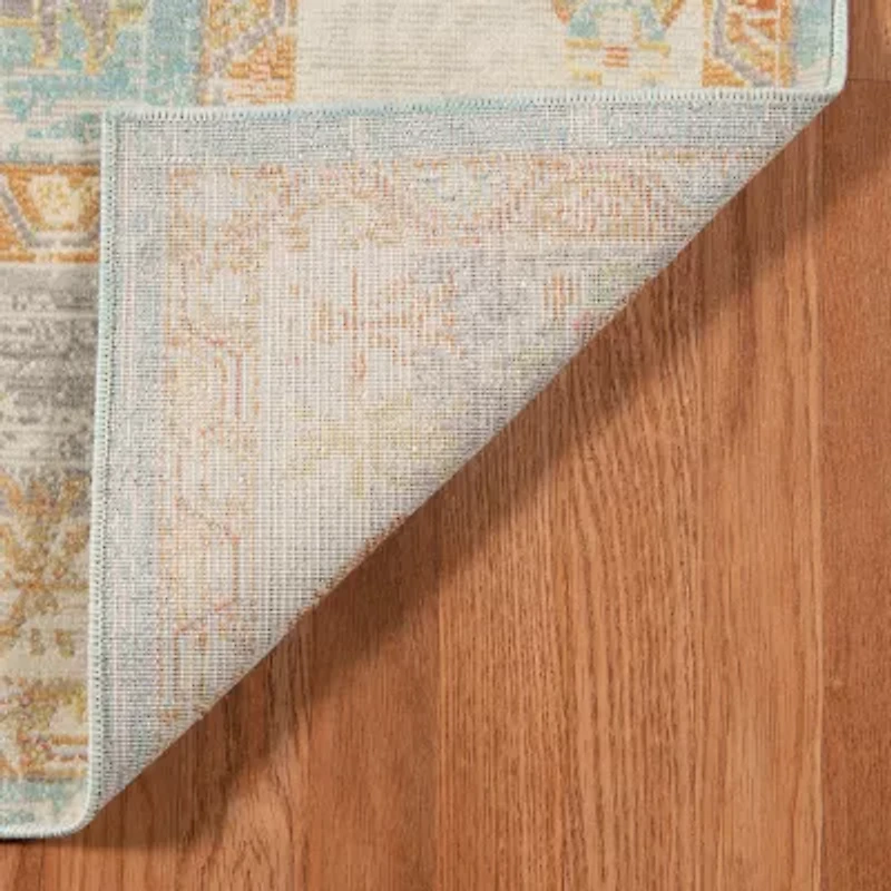 Amer Rugs Bethleham Issa Tropical Bordered Indoor Outdoor Rectangular Accent Rug