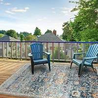 Amer Rugs Bethleham Cerr Floral Indoor Outdoor Rectangular Accent Rug