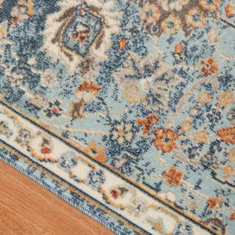 Amer Rugs Bethleham Cerr Floral Indoor Outdoor Rectangular Accent Rug