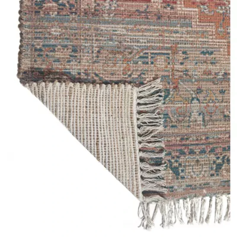 Amer Rugs Prenell Correna Farmhouse Serapi Medallion Indoor Rectangular Accent Rug