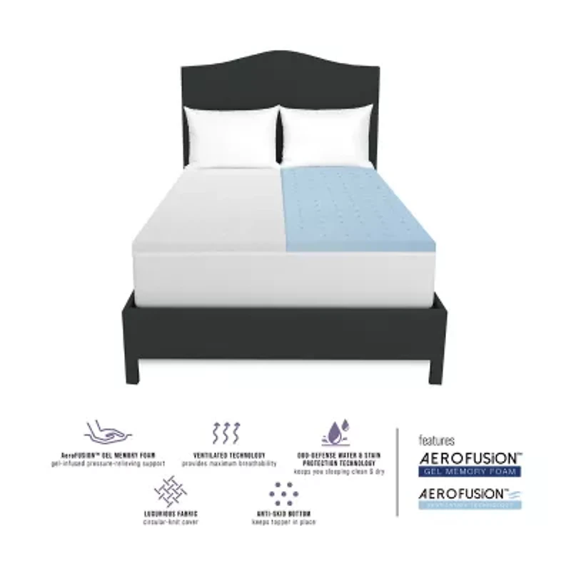Bodipedic™ Home 1.5 Inch Gel Comfort Mattress Foam Topper