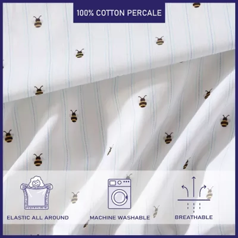 Poppy & Fritz Cotton Peracle Printed Sheet Set
