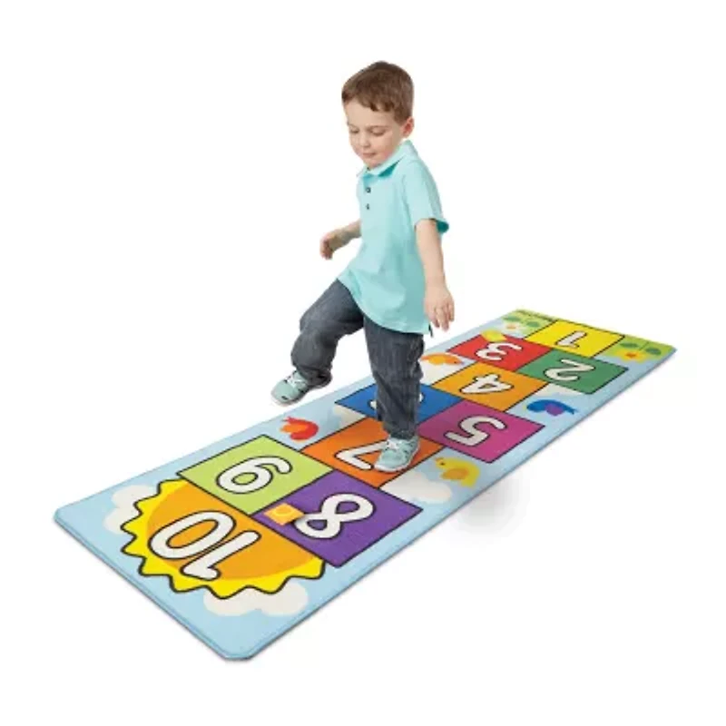 Melissa & Doug Hop & Count Hopscotch Rug Interactive Toy