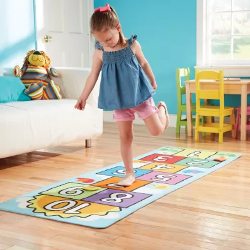 Melissa & Doug Hop & Count Hopscotch Rug Interactive Toy
