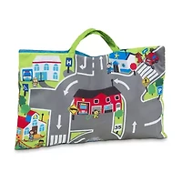 Melissa & Doug Take-Along Town Play Mat 10-pc. Toy Playset