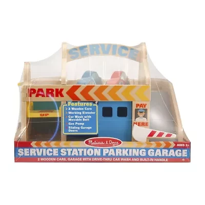 Melissa & Doug Service Station Parking Garage Interactive Toy
