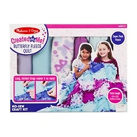 Melissa & Doug Created By Me - Butterfly Fleece Quilt 48-pc. Craft Kit