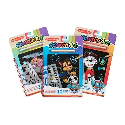 Melissa & Doug Paw Patrol Scratch Art Bundle 3-pc. Coloring Set