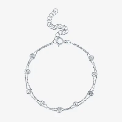 Diamond Addiction (G-H / Si2-I1) 10K Gold 8 Inch Cable Chain Bracelet
