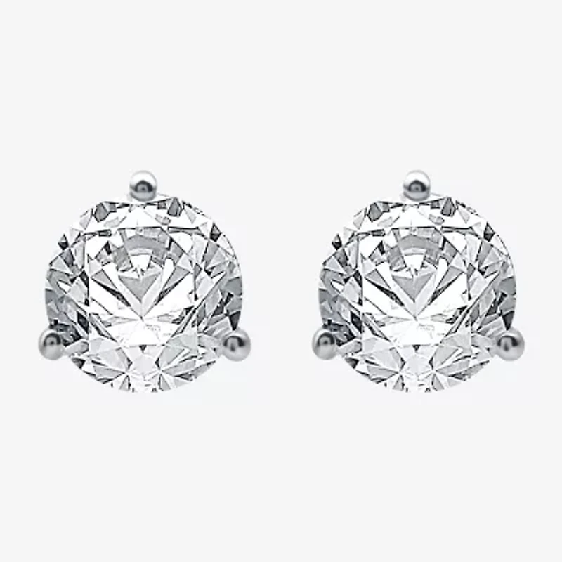 Ever Star (E-F / Si1-Si2) 3 CT. T.W. Lab Grown White Diamond 14K Gold 8.3mm Round Stud Earrings