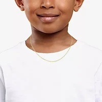 Made in Italy Girls 14K Gold 15 Inch Curb Chain Necklace