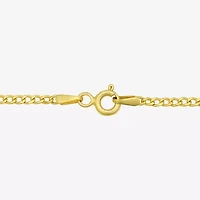 Made in Italy Girls 14K Gold Inch Curb Chain Necklace