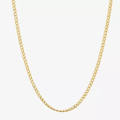 Made in Italy Girls 14K Gold 15 Inch Curb Chain Necklace