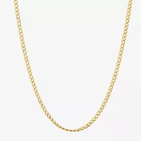 Made in Italy Girls 14K Gold Inch Curb Chain Necklace